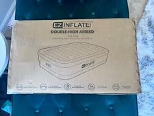 Used, EZ INFLATE King Double High Airbed Inflatable Mattress with Built-in Pump for sale  Shipping to South Africa