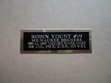 Robin Yount Brewers 1989 AL MVP Award cubo de beisebol/placa de identificação suporte 1X3 comprar usado  Enviando para Brazil