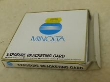 Minolta exposure bracketing for sale  NORWICH