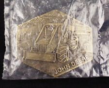 Vintage John Deere Tractor Bronze Belt Buckle Log Skidder 1991 NEW IN BAG for sale  Shipping to South Africa