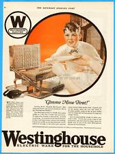 1921 Westinghouse ferro waffle elétrico antigo eletrodoméstico de cozinha anúncio de mina Gimme comprar usado  Enviando para Brazil