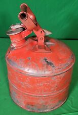Vintage Justrite MFG. Co. Chicago Safety lata de gás/óleo, funciona, 13" comprar usado  Enviando para Brazil