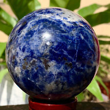 Pedra de cura bola esfera quartzo cristal veias azuis natural 1,74 lb comprar usado  Enviando para Brazil