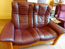 Seater recliner red for sale  CHELTENHAM