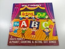 Walt Disney Acting Out The ABC's - LP Vinyl Disneyland Records 1962 FREE SHIP for sale  Shipping to South Africa