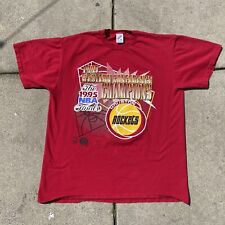 Houston Rockets Red T shirt 1995 Western Conference Champions XL Single stitch  for sale  Shipping to South Africa