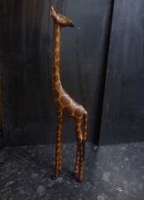 Carved wooden giraffe for sale  BOGNOR REGIS