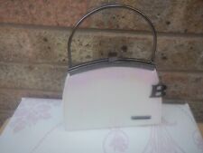 BULAGGI EVENING BAG , HANDBAG IRREDESCENT , PEARLISED , WHITE, PINK , PLS READ for sale  Shipping to South Africa
