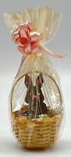 Cesta de Páscoa tecida em miniatura vintage para casa de bonecas cheia de ovos de coelho de chocolate comprar usado  Enviando para Brazil