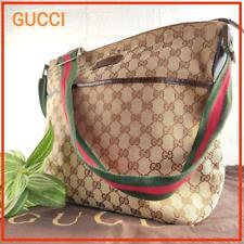 Bolsa de ombro Gucci GG lona linha xerez bolsa de ombro tiracolo bege, usado comprar usado  Enviando para Brazil