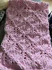 Hand knitted pink for sale  SALTBURN-BY-THE-SEA