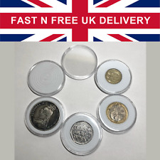 Premier Padded Clear Coin Capsules Holder Storage Crown Display Case £2 50P € UK for sale  Shipping to South Africa