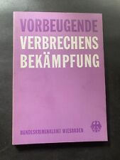 Vorbeugende verbrechensbekämp gebraucht kaufen  Berlin