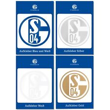 Aufkleber FC Schalke 04 Blau und Weiß Silber Weiß Gold Sticker Autoaufkleber S04 gebraucht kaufen  Lübbecke
