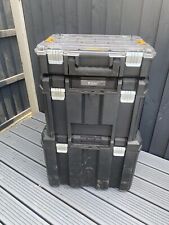 DEWALT DWST83347-1 Mobile Storage Cases - Black 3 Boxes, used for sale  NOTTINGHAM