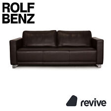 Rolf Benz EGO Leather Three-Seater Braun Dark Brown Couch Sofa na sprzedaż  Wysyłka do Poland