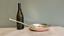 Vintage Copper Frying Pan, Retailed By L.Cadec, London, 23cm Dia, Brass Handle for sale  Shipping to South Africa