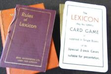 Used, Vintage Waddington's LEXICON Card Game - complete w/instructions for sale  Shipping to South Africa