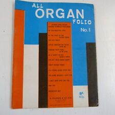 Organ organ folio for sale  CARNFORTH