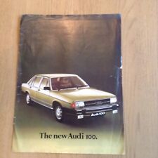 Audi 100 brochure for sale  WEST BROMWICH