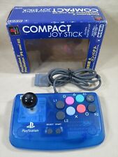 ps1 HORI compact joystick ps controller sony ps2 Joy stick Japan clear blue box for sale  Shipping to South Africa