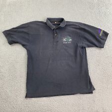 Camisa polo bordado Kawasaki ZX-11 para hombre grande negra manga corta segunda mano  Embacar hacia Argentina