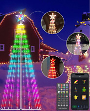 355 luces LED 8 pies cono de Navidad con tapa de estrellas control de aplicación inteligente y hágalo usted mismo segunda mano  Embacar hacia Argentina