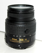 Lente Nikon AF-S DX NIKKOR 18-55 mm f/3,5-5,6 VR para repuestos o reparación AF no suave, usado segunda mano  Embacar hacia Argentina