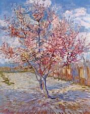 Oil painting vincent van gogh - spring landscape & pink flowers tree Netherlands for sale  Shipping to Canada