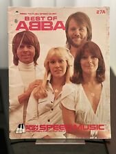 1979 The Best Of Abba piano de órgano cancionero vocal partitura musical segunda mano  Embacar hacia Argentina