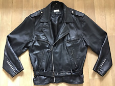 Vintage black leather for sale  DERBY