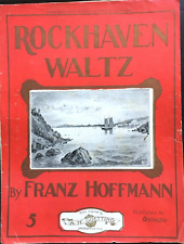 1902 ROCKHAVEN WALTZ scarce piano solo FRANZ HOFFMANN sheet music MASSACHUSETTS  for sale  Shipping to South Africa