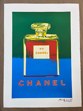 Andy Warhol Chanel Nº5 Azul/Verde, 1985 Pl. Número de mão assinado edição limitada 22 X 30 pol comprar usado  Enviando para Brazil