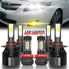 Farol de LED feixe Hi/Lo + kit de lâmpadas de neblina 6 peças para Toyota Corolla 2009-2013 comprar usado  Enviando para Brazil