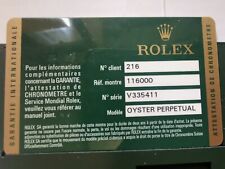 Rolex certificato card usato  Incisa Scapaccino