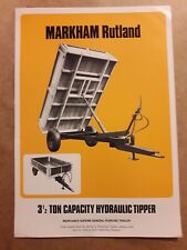 Markham rutland hydraulic for sale  NORWICH