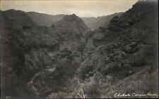 Usado, Postal con foto real Kauai Hawaii Volcano Canyon Olohela c1920s-30s segunda mano  Embacar hacia Argentina