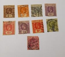 Timbres ceylan oblitérés d'occasion  Les Forges