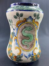 Used, Albarello Earthenware Pot Pharmacy To Decoration Snake Type Majolica for sale  Shipping to South Africa