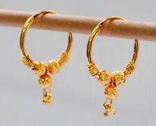 Real looking 22 ct gold plated EARRINGS - Indian Arabic Ethnic Style h108 for sale  LONDON