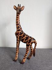 Carved wooden giraffe for sale  LEEDS
