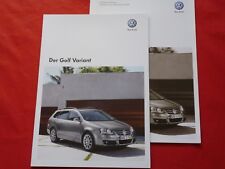 VW Golf V Variant Trendline Comfortline Sportline Prospekt + Preisliste von 2008 comprar usado  Enviando para Brazil