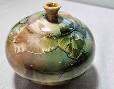 Vaso de cerâmica cristalina vitrificado assinado colorido bege arco-íris  comprar usado  Enviando para Brazil