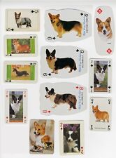 WELSH CORGI COLLECTION OF SINGLE VINTAGE DOG PLAYING CARDS, used for sale  COLEFORD
