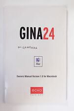 Original Echo Gina24 V1.0 para Mac Gina 24 Manual do Proprietário comprar usado  Enviando para Brazil