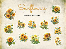 Sunflowers floral vinyl d'occasion  Expédié en Belgium