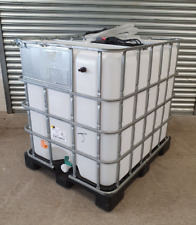 1000-ltr IBC Tank for Waterfed Pole Window Cleaning with Transfer Pump & Nozzle for sale  Shipping to South Africa