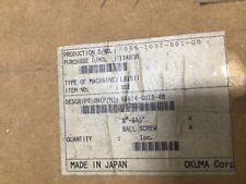 Okuma ballscrew h1014 for sale  Rosemount