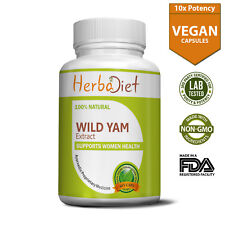 Wild Yam Extract Capsules Women Health Support Supplement Menopause Relief for sale  Shipping to South Africa