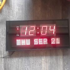Usado, Reloj de pared digital led dinámico 15 3/4"" x 7 1/2"" fecha y hora C1 segunda mano  Embacar hacia Mexico